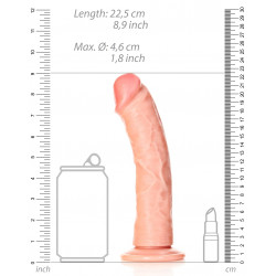 Real Rock Ultra Skin Gode réaliste Ventouse Curved RealRock 20 x 4.6cm